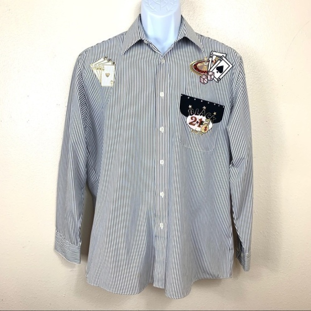 Infinity Fashion Men’s Poker ♠️ Shirt buttons down